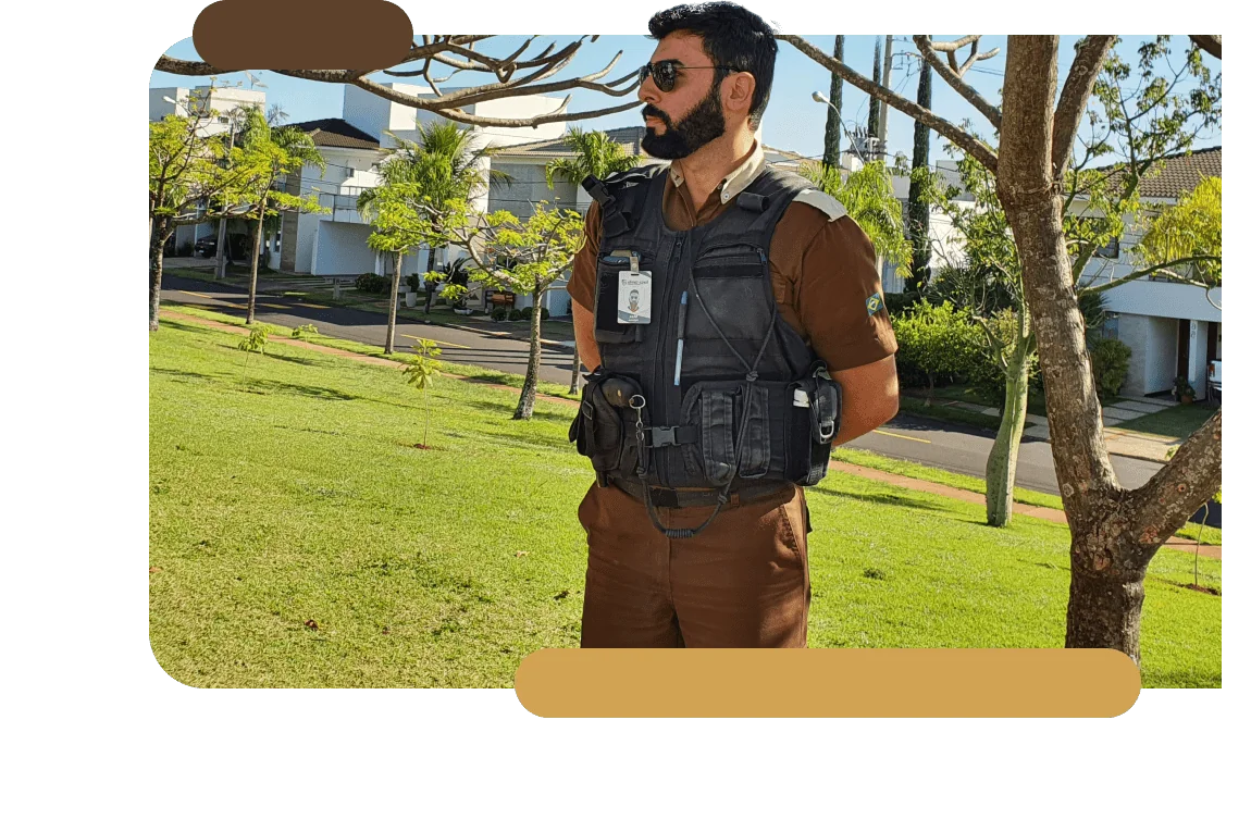 vigilante de empresa de vigilância